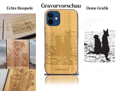 INDIVIDUELL iPhone 12 mini Bambus-Kunststoff